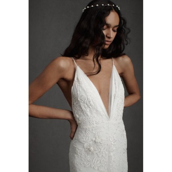 BHLDN Veronique Wedding Gown Size 4 NEW - Picture 6 of 13